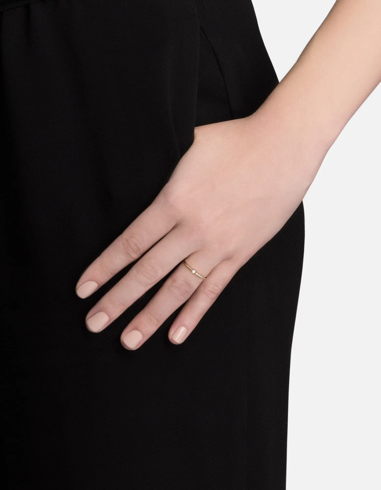 Vera Pearl Ring, 14k Gold Pavé