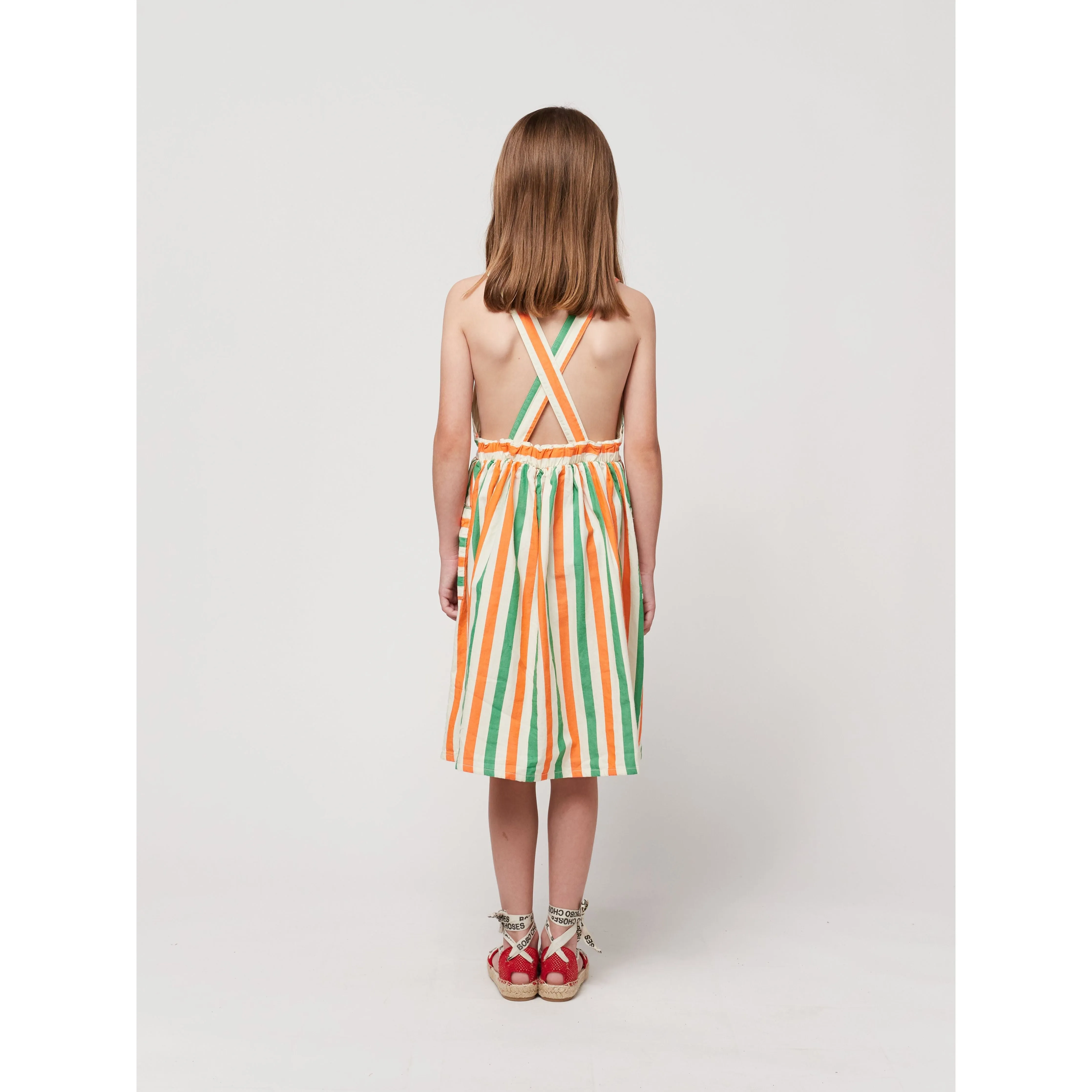 Vertical Stripes Woven Dress