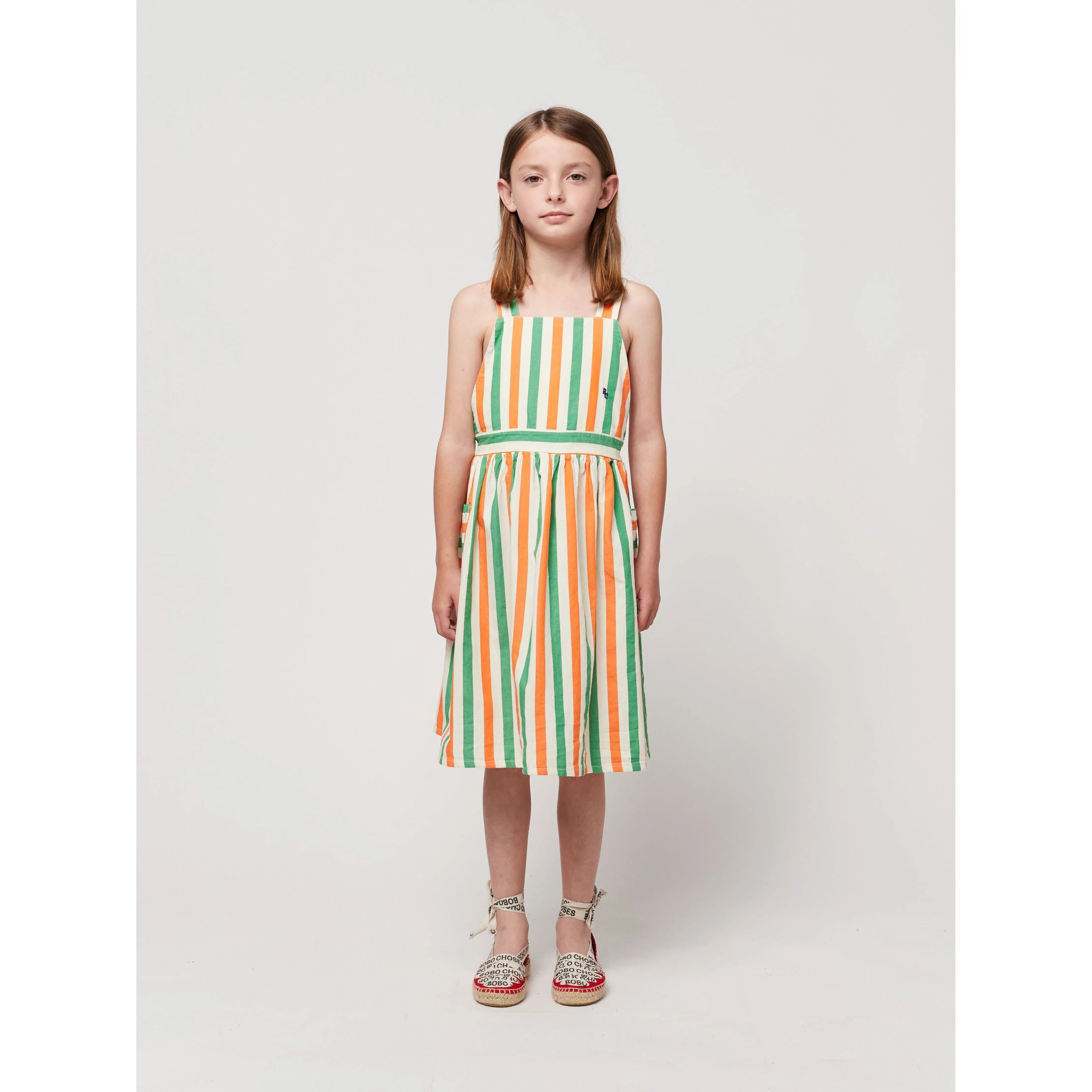 Vertical Stripes Woven Dress