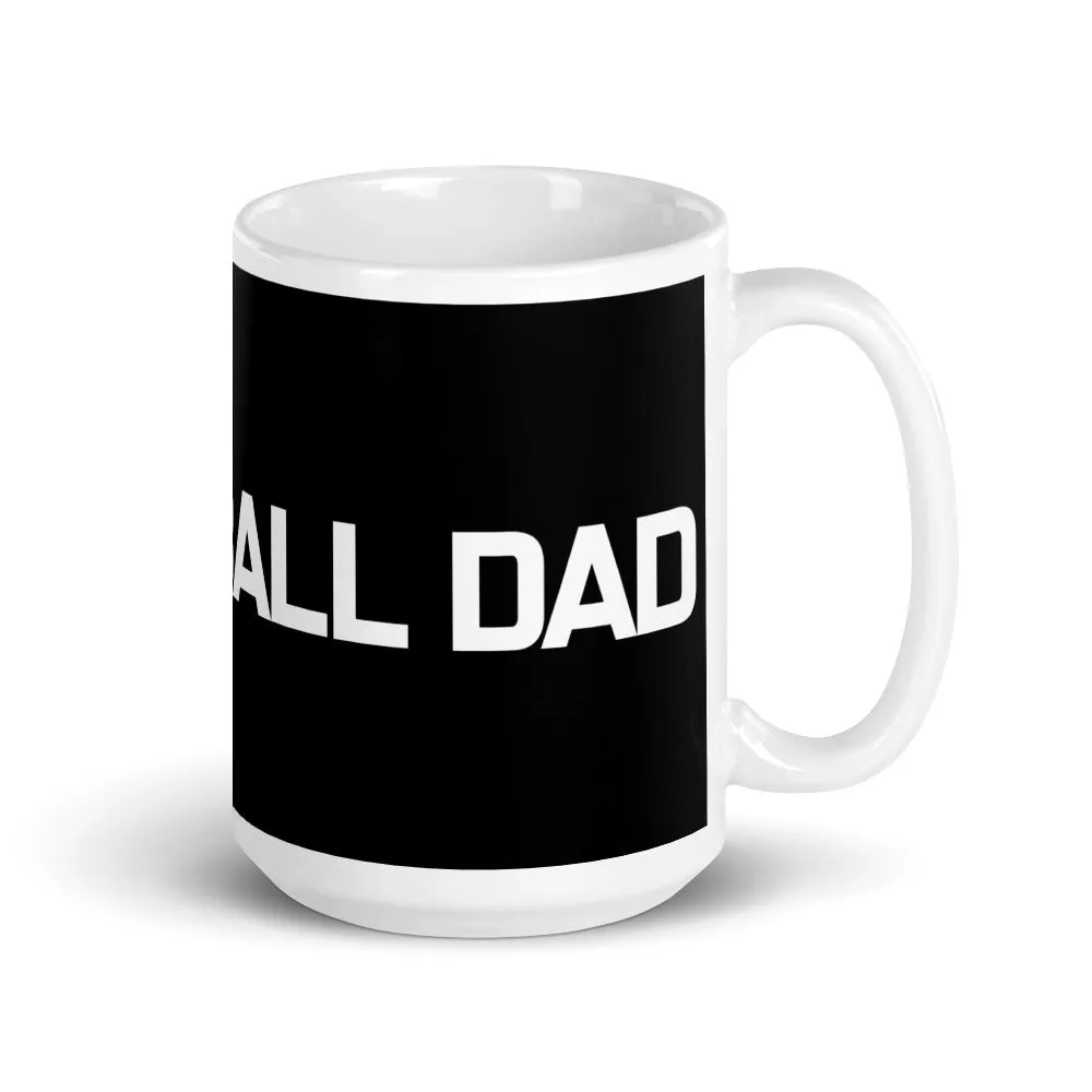 Volleyball Dad Black Mug