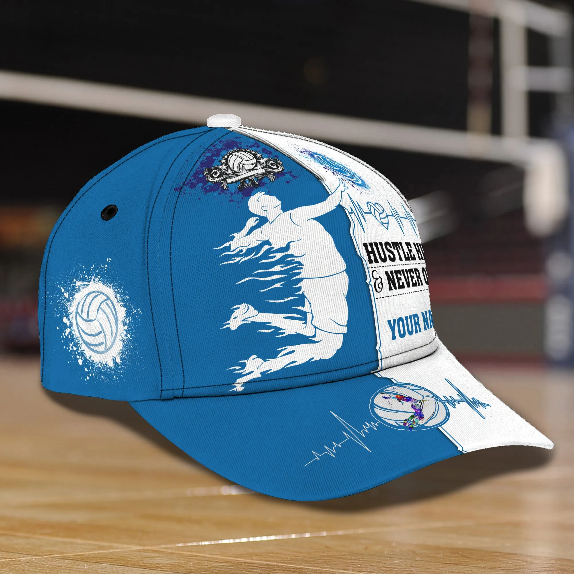 Volleyball Hd98- Personalized Name Cap -Loop- Hd98 84