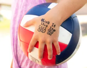 Volleyball Team Gifts Ideas for Players Temporary Tattoos