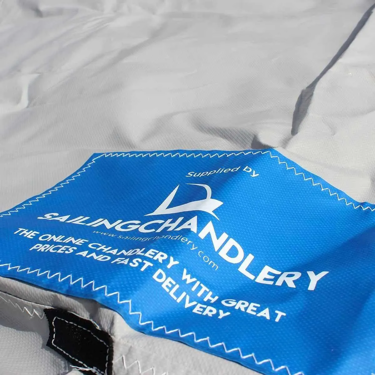 Wanderer Boat Cover - Boom Up - PVC Grey