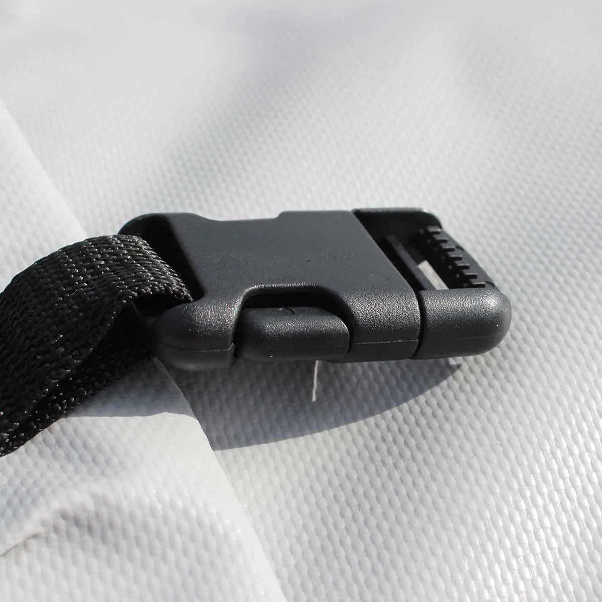 Wanderer Boat Cover - Boom Up - PVC Grey