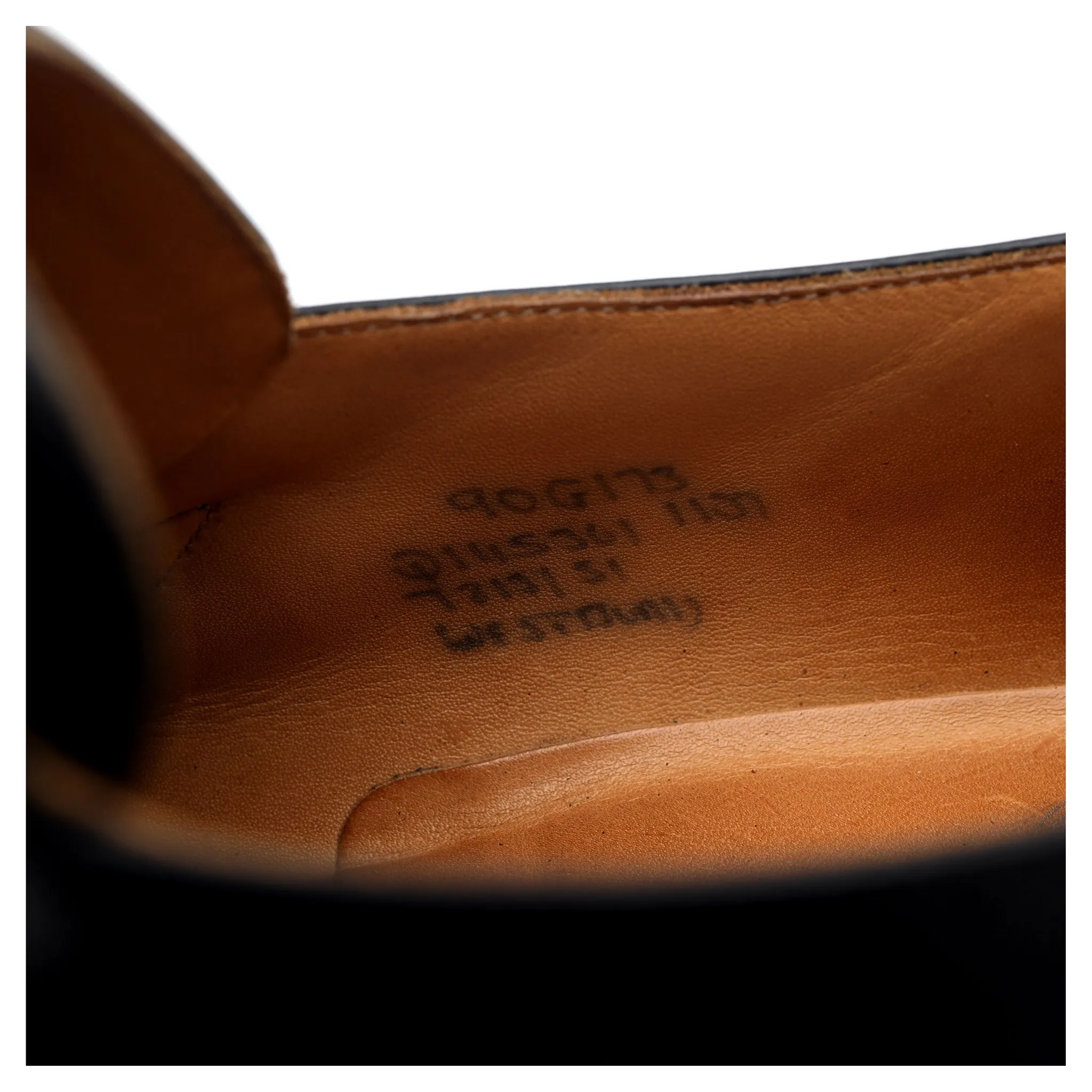 'Westbury' Black Leather Monk Strap UK 9 G