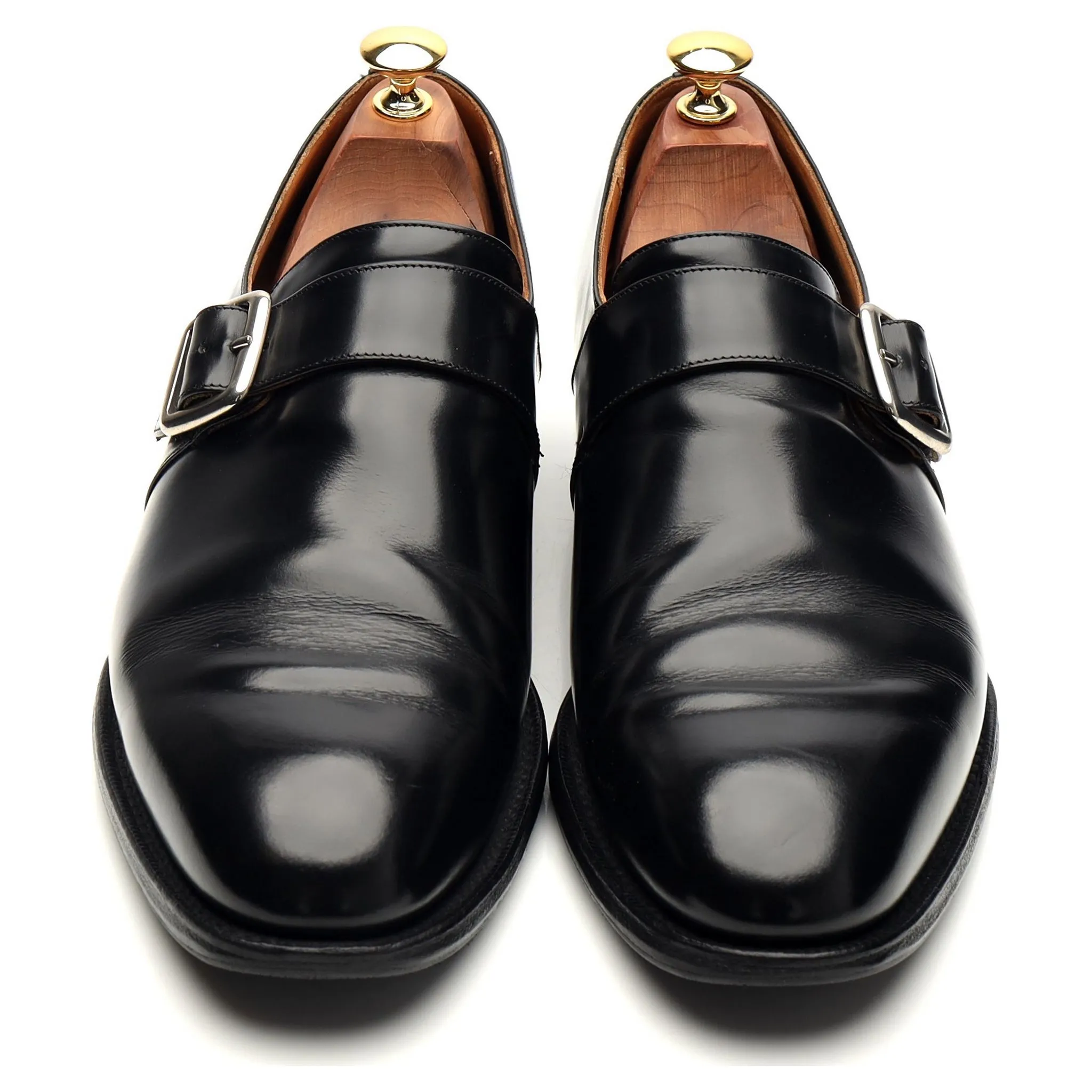 'Westbury' Black Leather Monk Strap UK 9 G