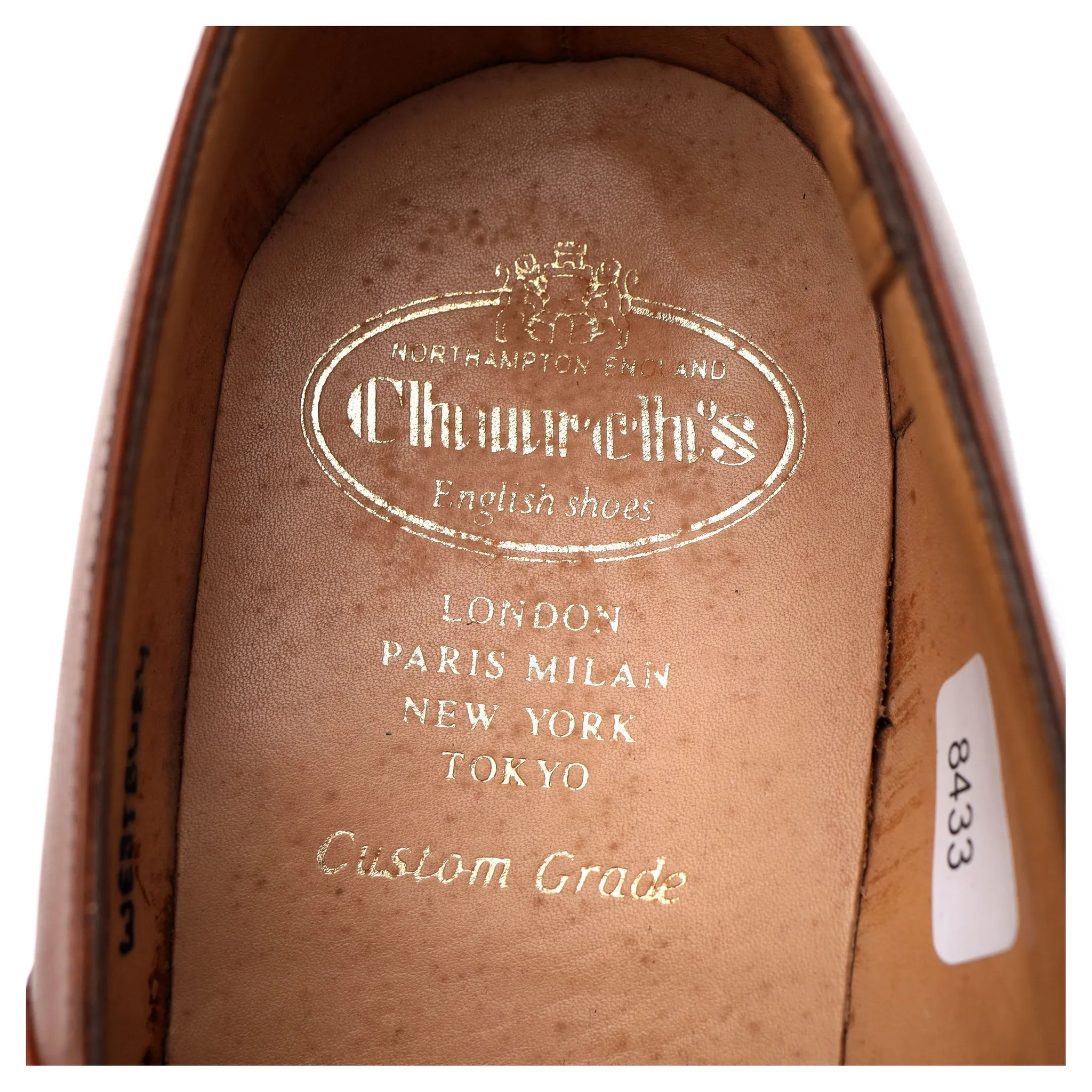 'Westbury' Tan Brown Leather Monk Strap UK 7.5 G