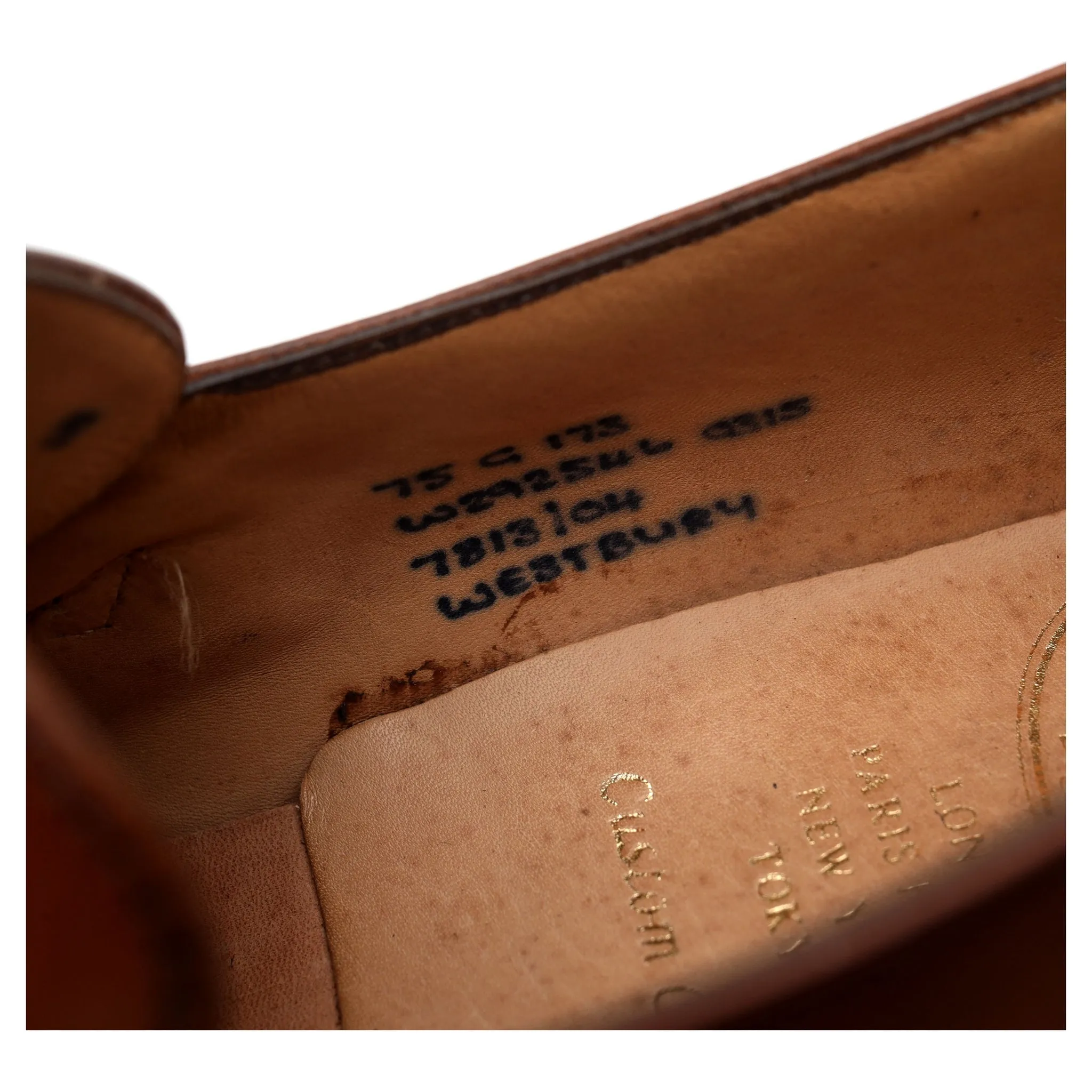 'Westbury' Tan Brown Leather Monk Strap UK 7.5 G