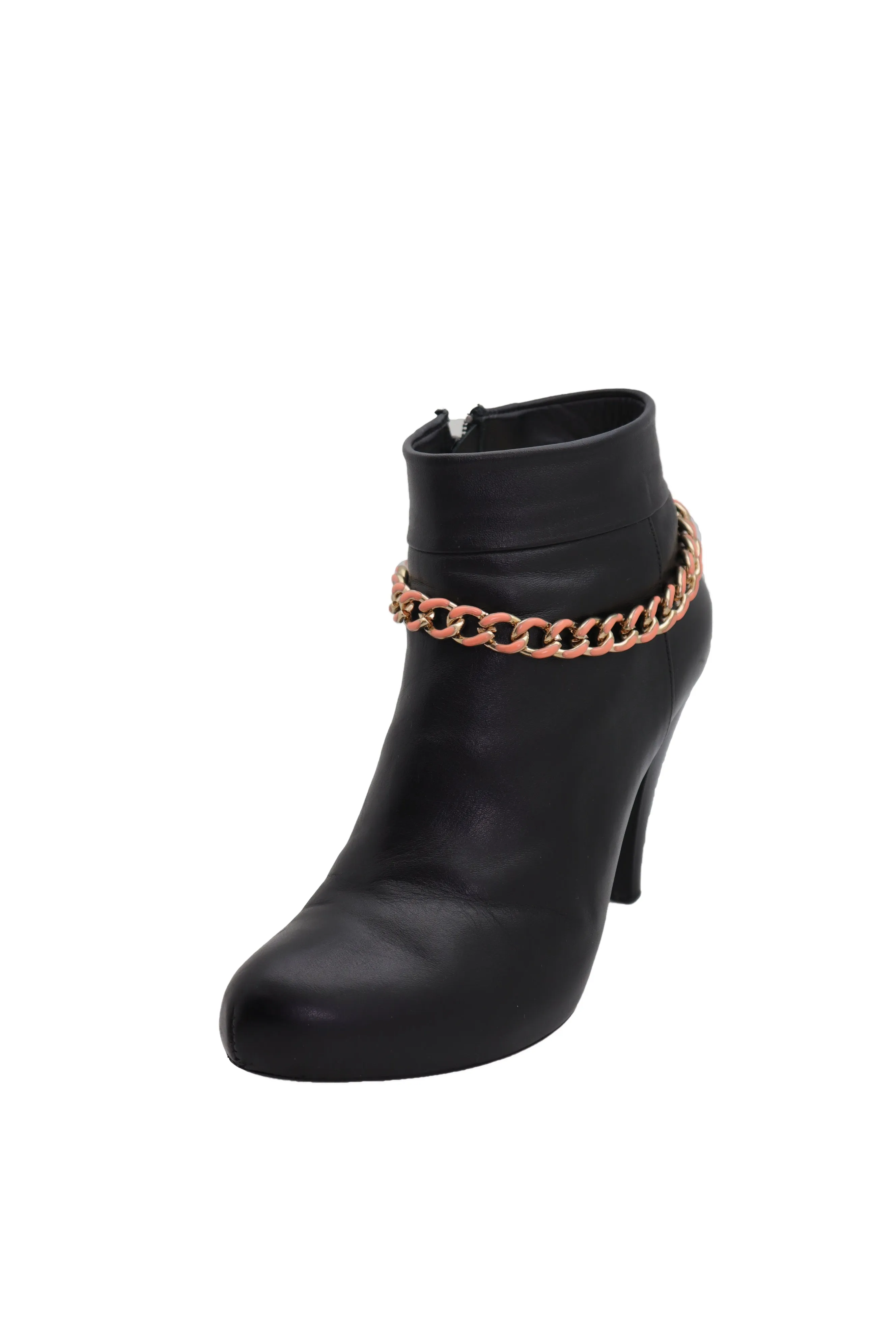 Western Bracelet Gold Metal Boot Chain Coral Links Anklet Shoe Charm Bling
