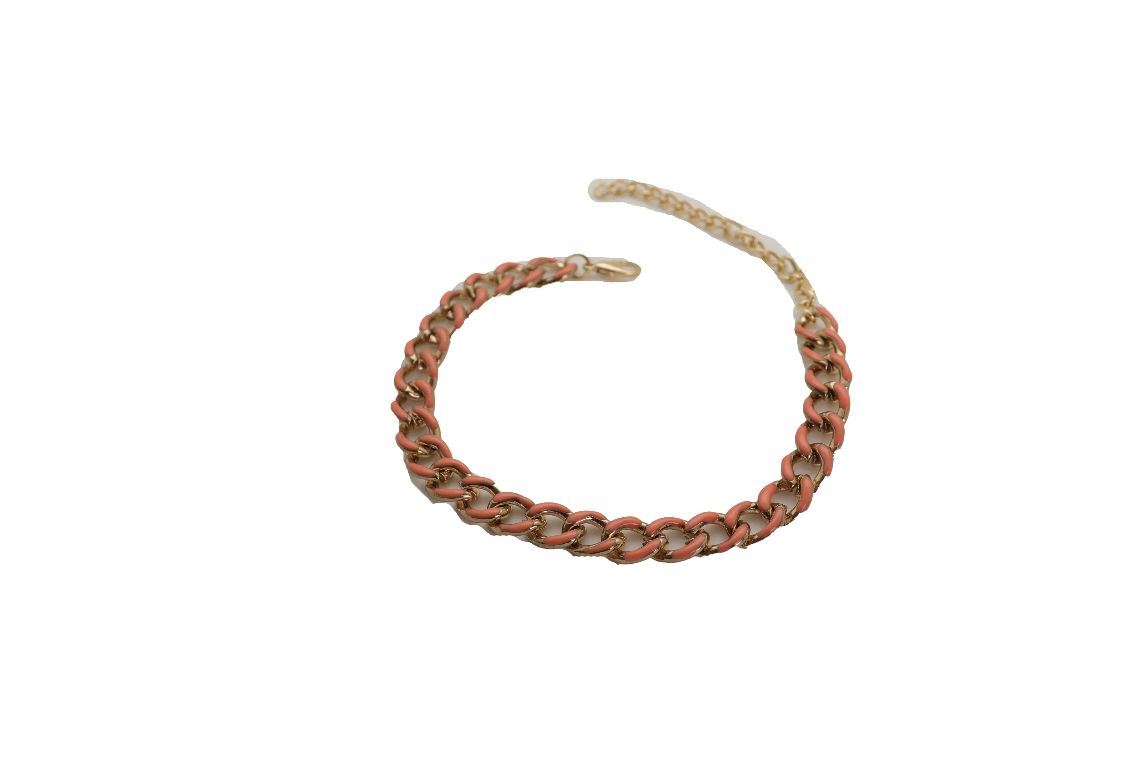 Western Bracelet Gold Metal Boot Chain Coral Links Anklet Shoe Charm Bling