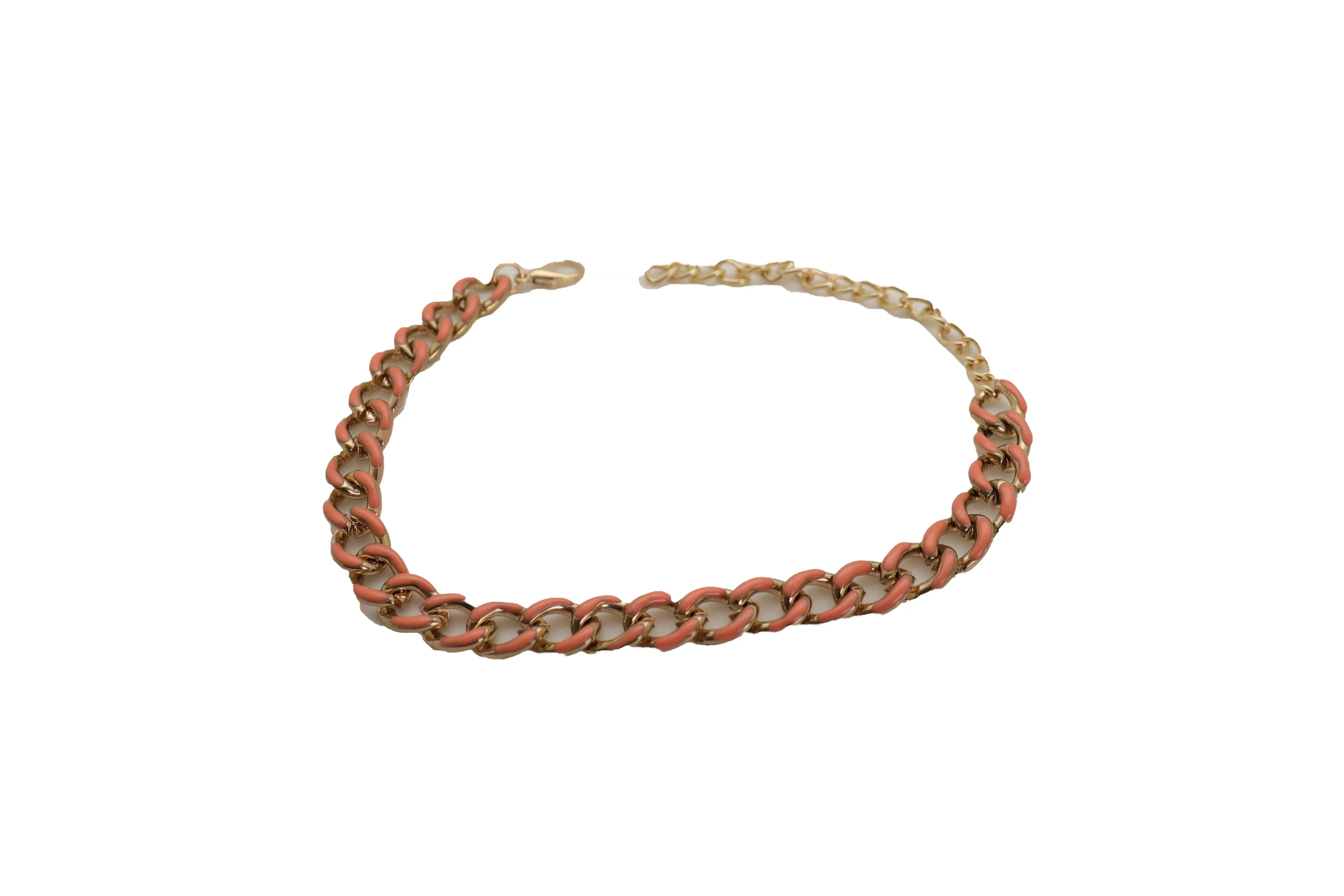 Western Bracelet Gold Metal Boot Chain Coral Links Anklet Shoe Charm Bling