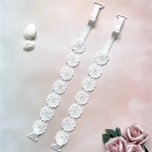 White Flower Bra Straps