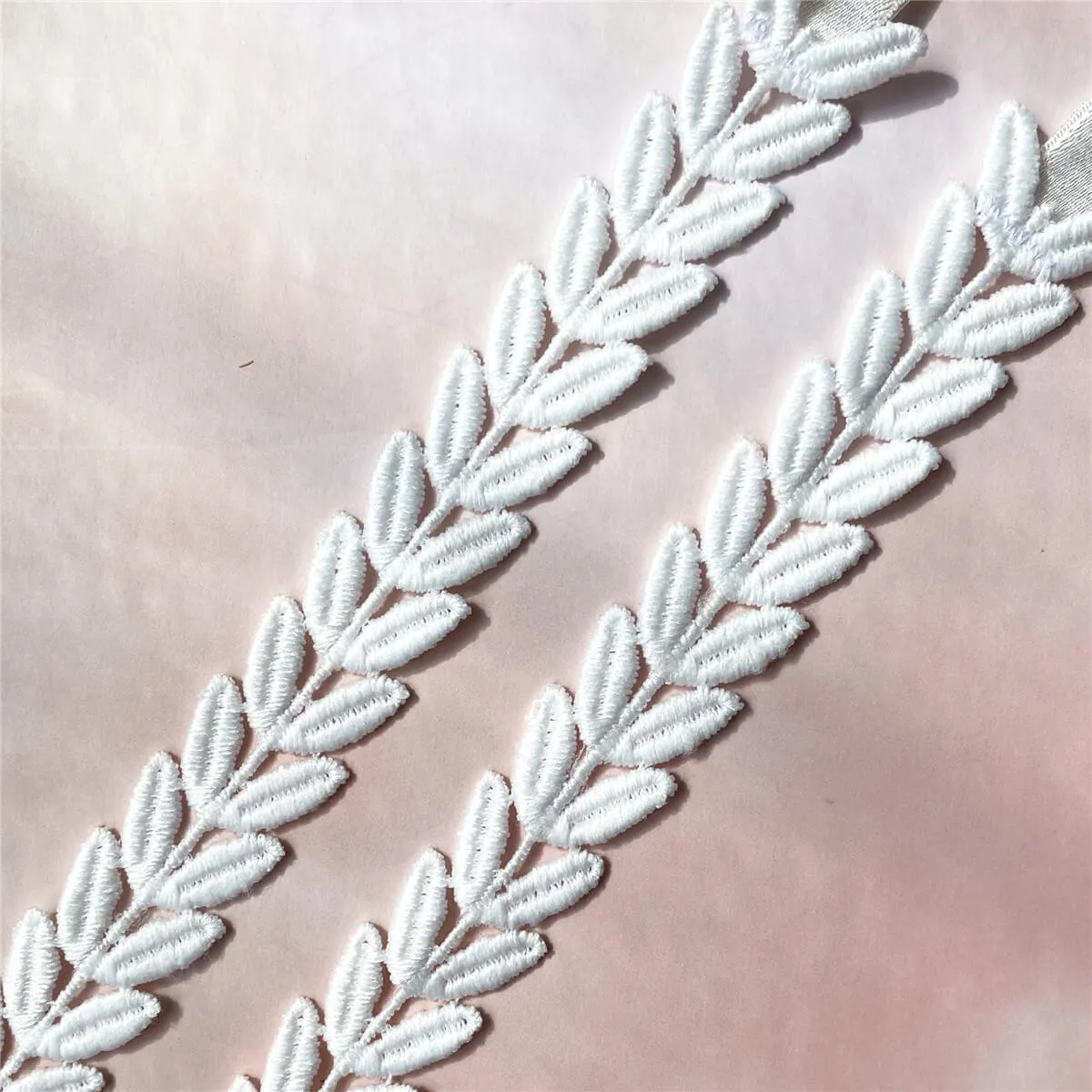 White Leaf Decorative Bra Straps