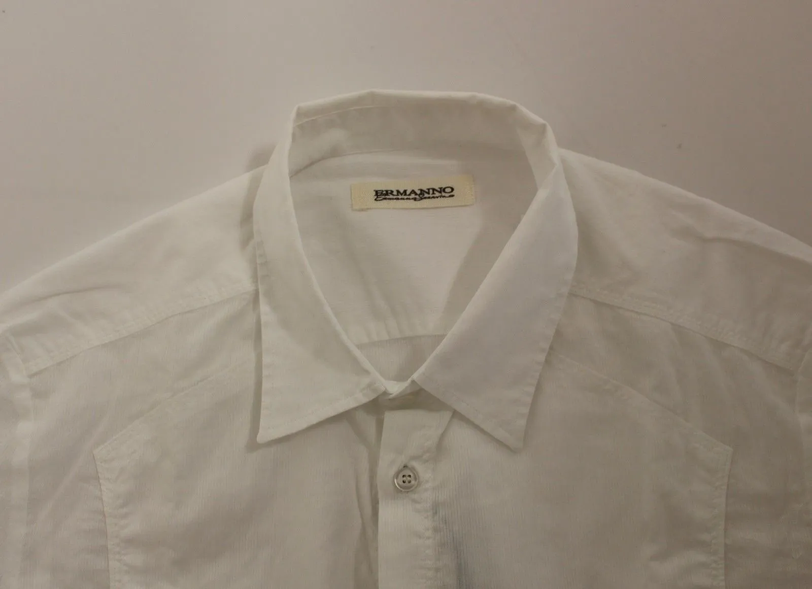 White Striped Cotton Slim Fit Casual Shirt