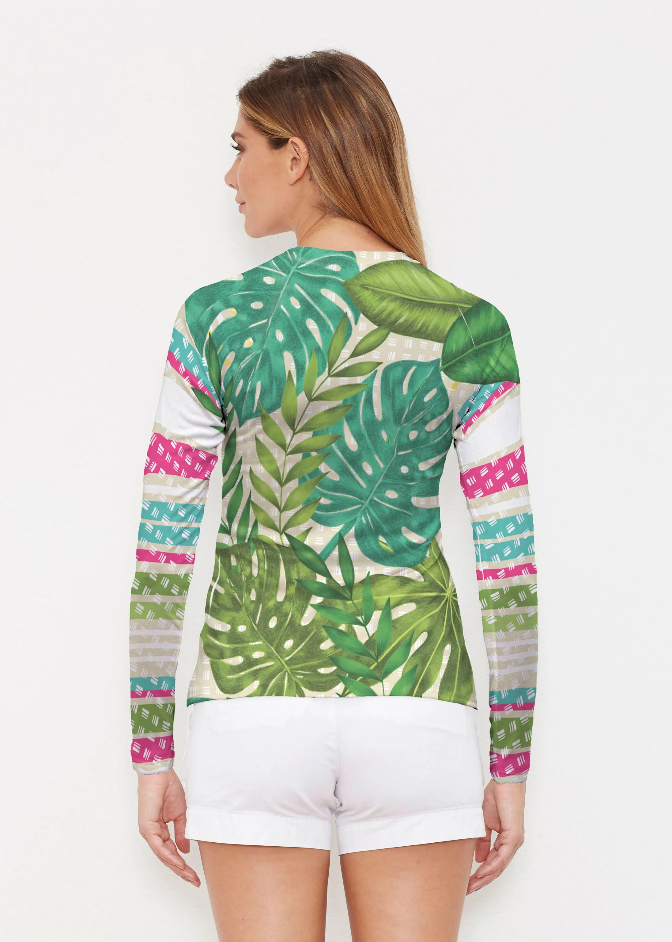 Wild Begonia (13489) ~ Long Sleeve Rash Guard