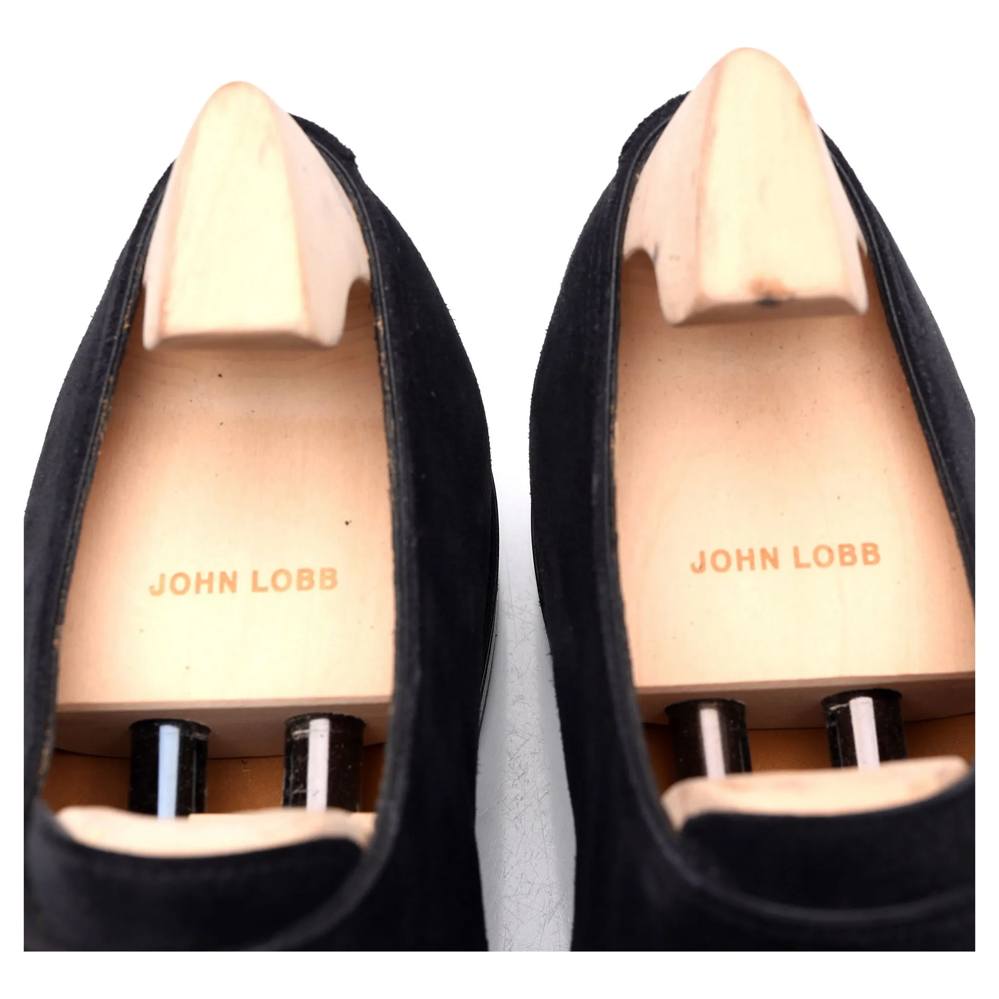'William' Black Suede Double Monk Strap UK 10 E