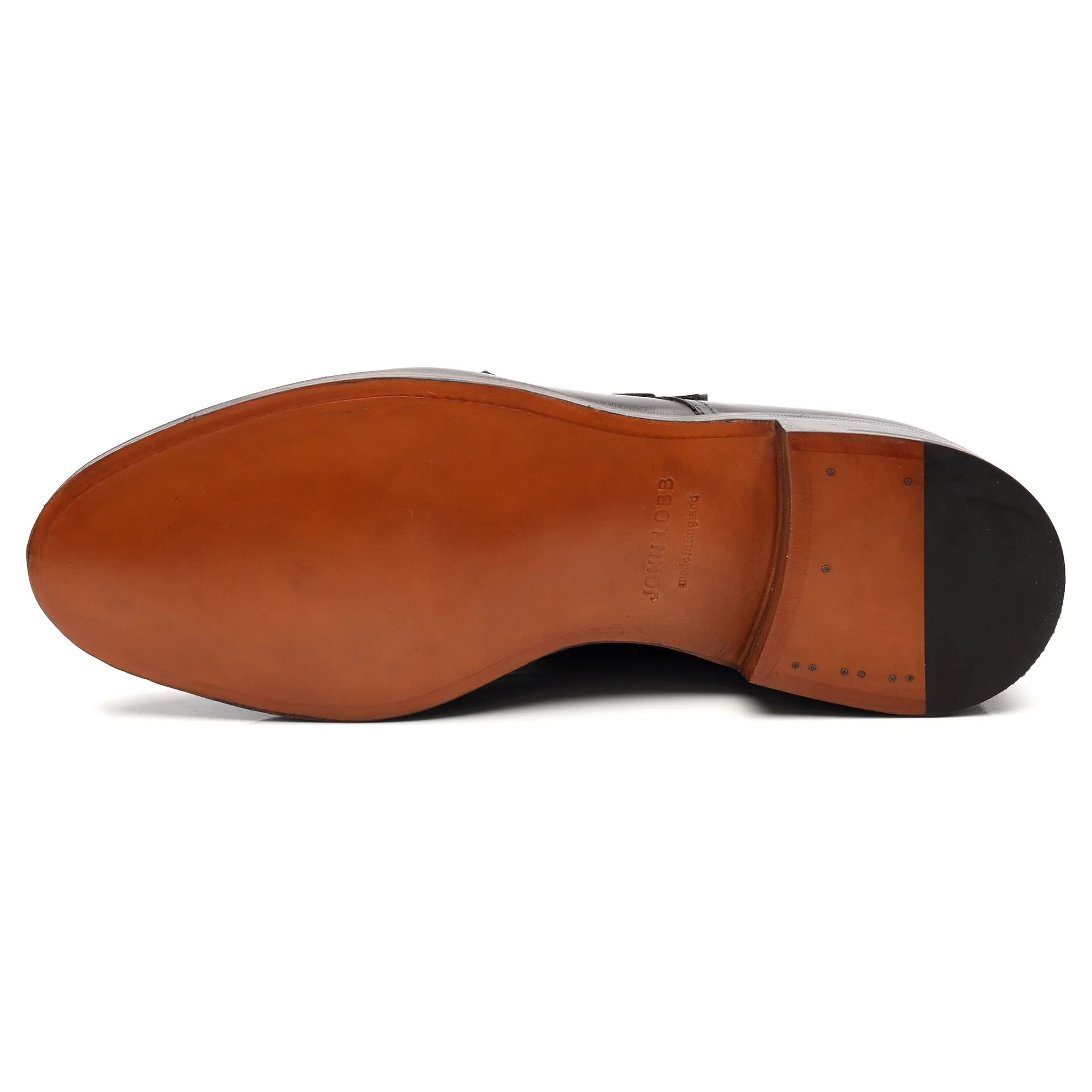 'William' Dark Brown Museum Leather Double Monk Strap UK 6.5 E