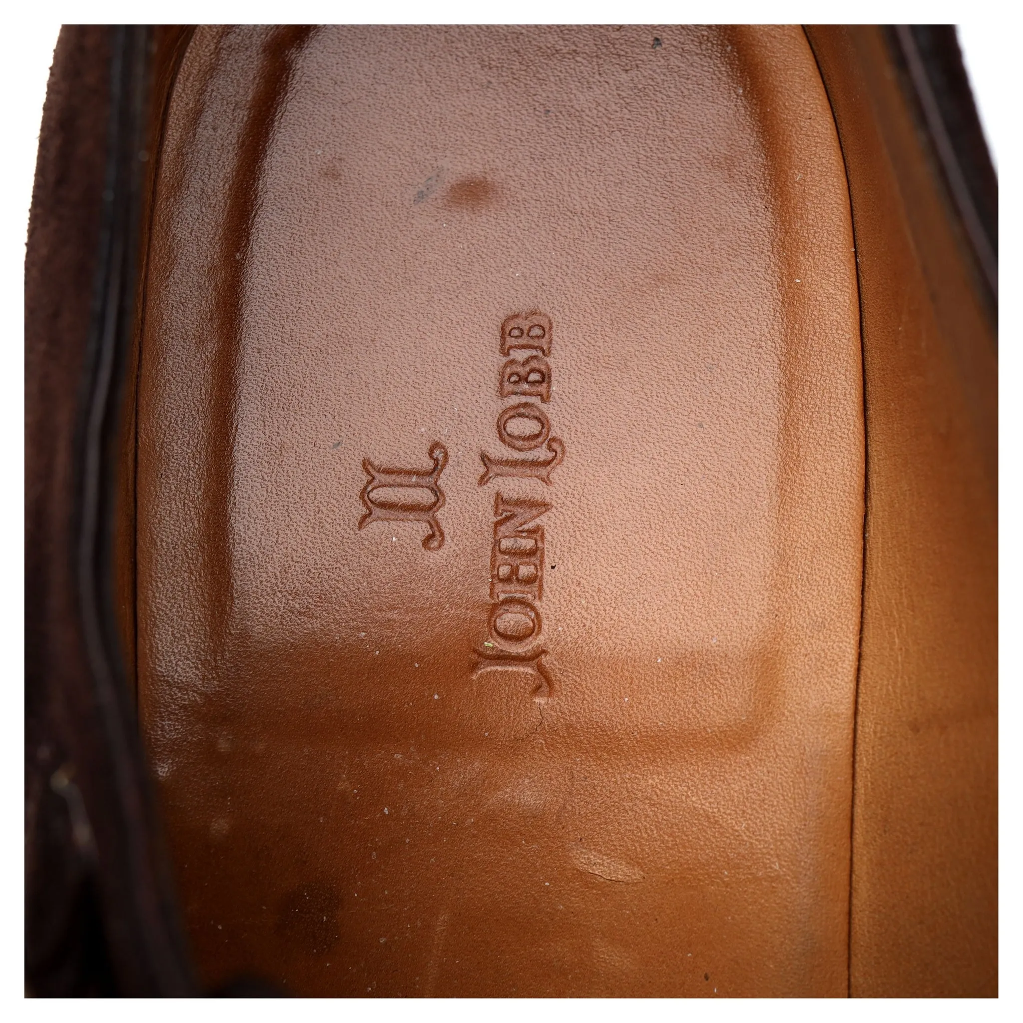 'William' Dark Brown Suede Double Monk Strap UK 7 E