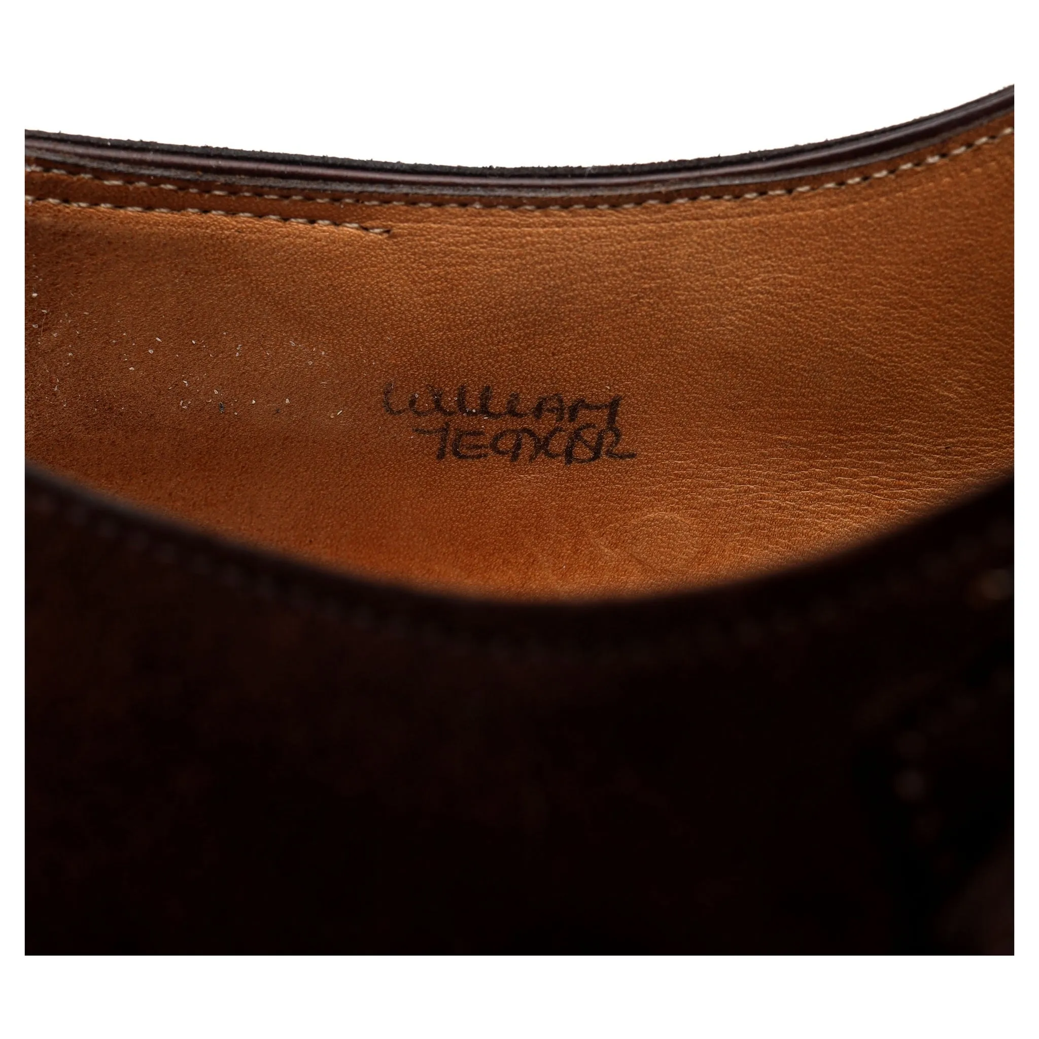 'William' Dark Brown Suede Double Monk Strap UK 7 E