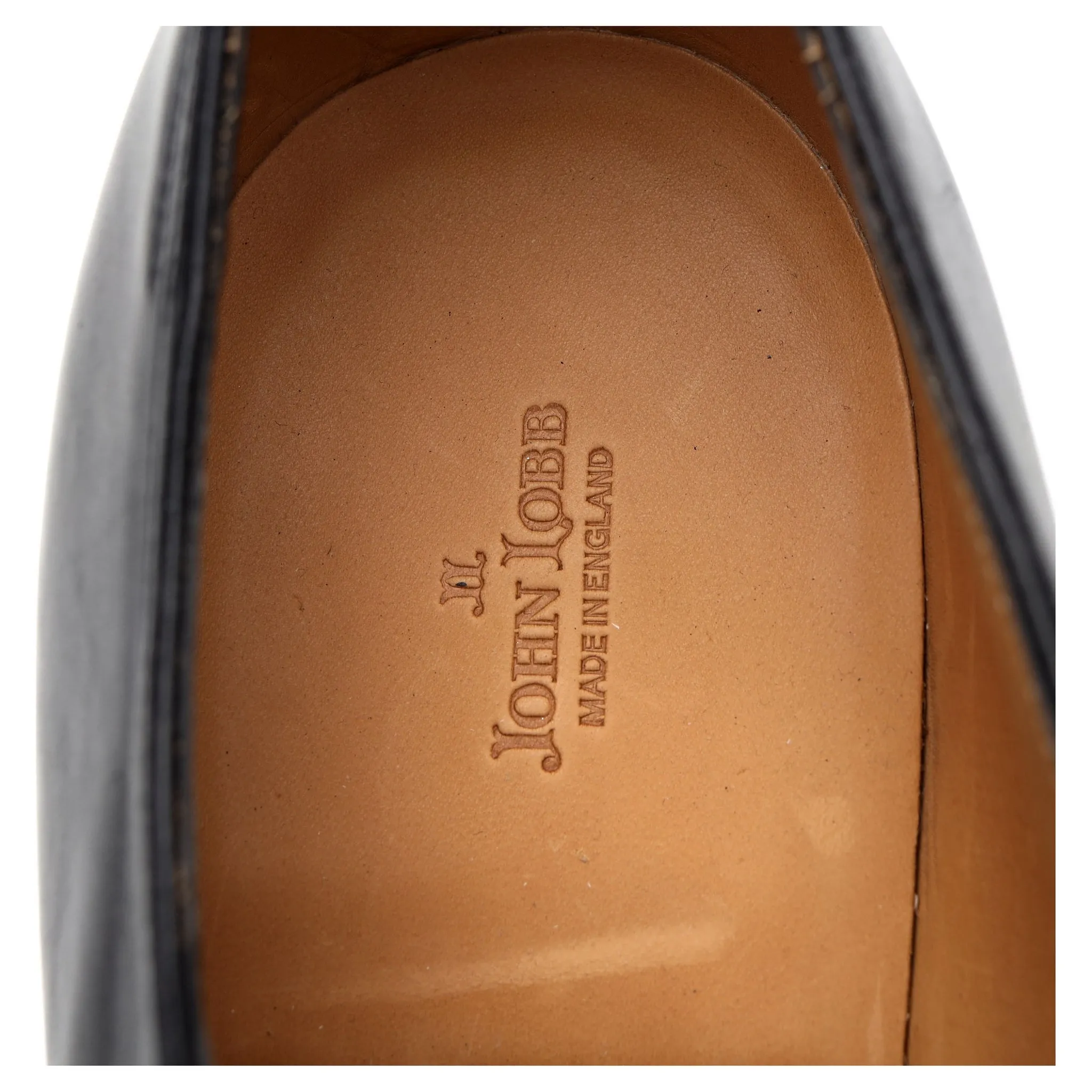 'William' Navy Blue Museum Leather Monk Strap UK 10.5 E