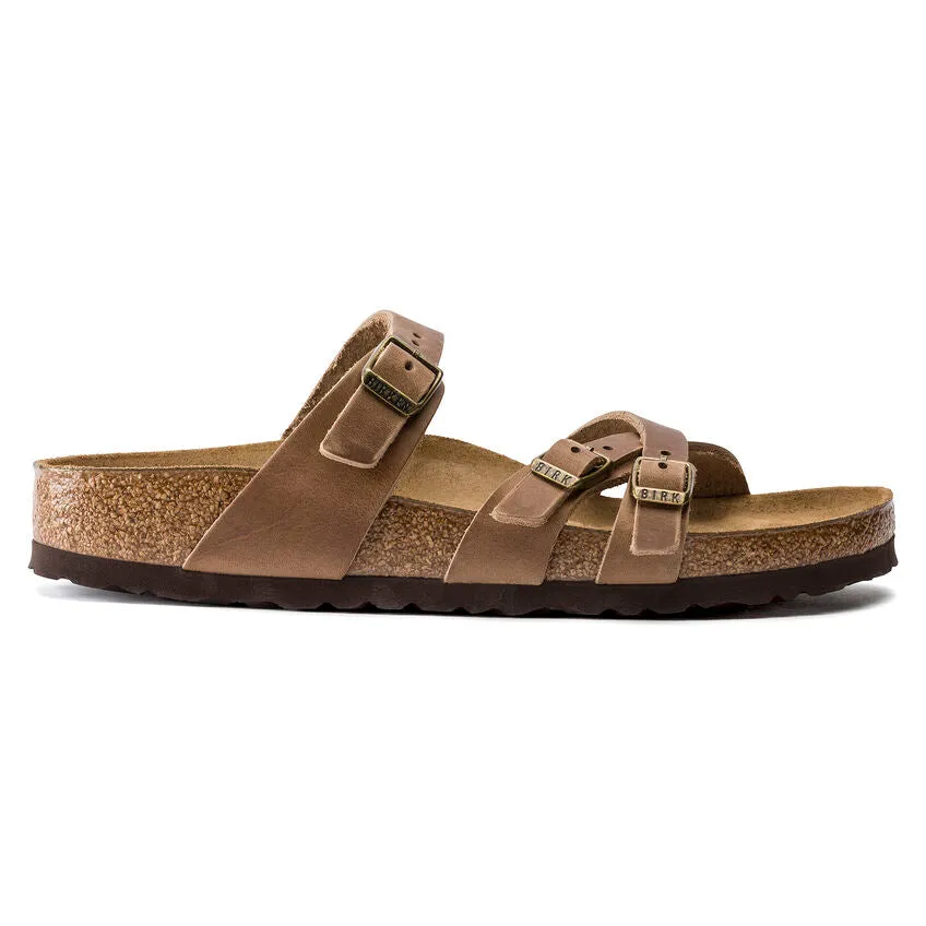 Women's Birkenstock | Franca Natural Oiled Leather Sandal | Brown