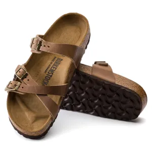Women's Birkenstock | Franca Natural Oiled Leather Sandal | Brown