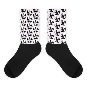 YC Black/Pink Socks