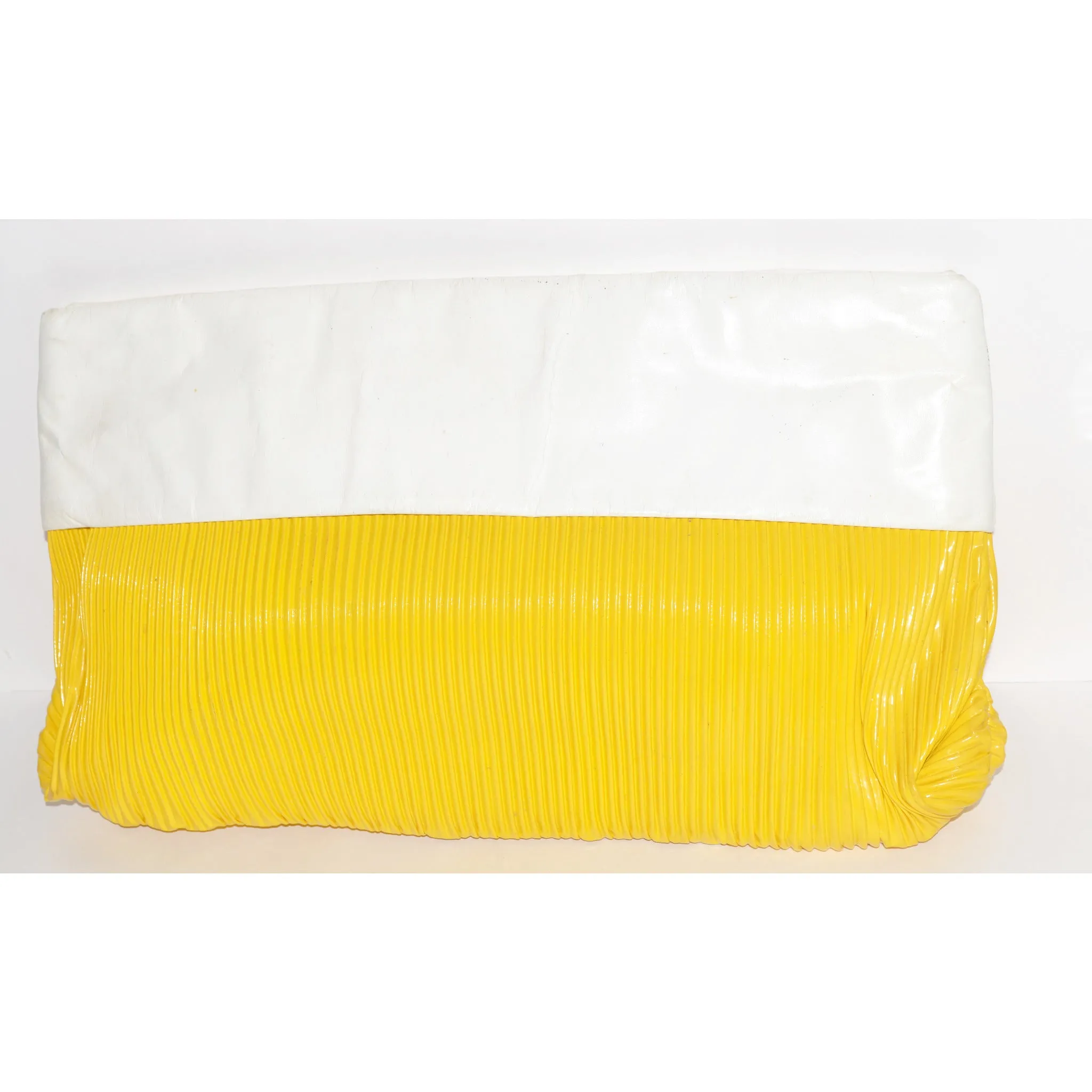Yellow & White Clutch Purse