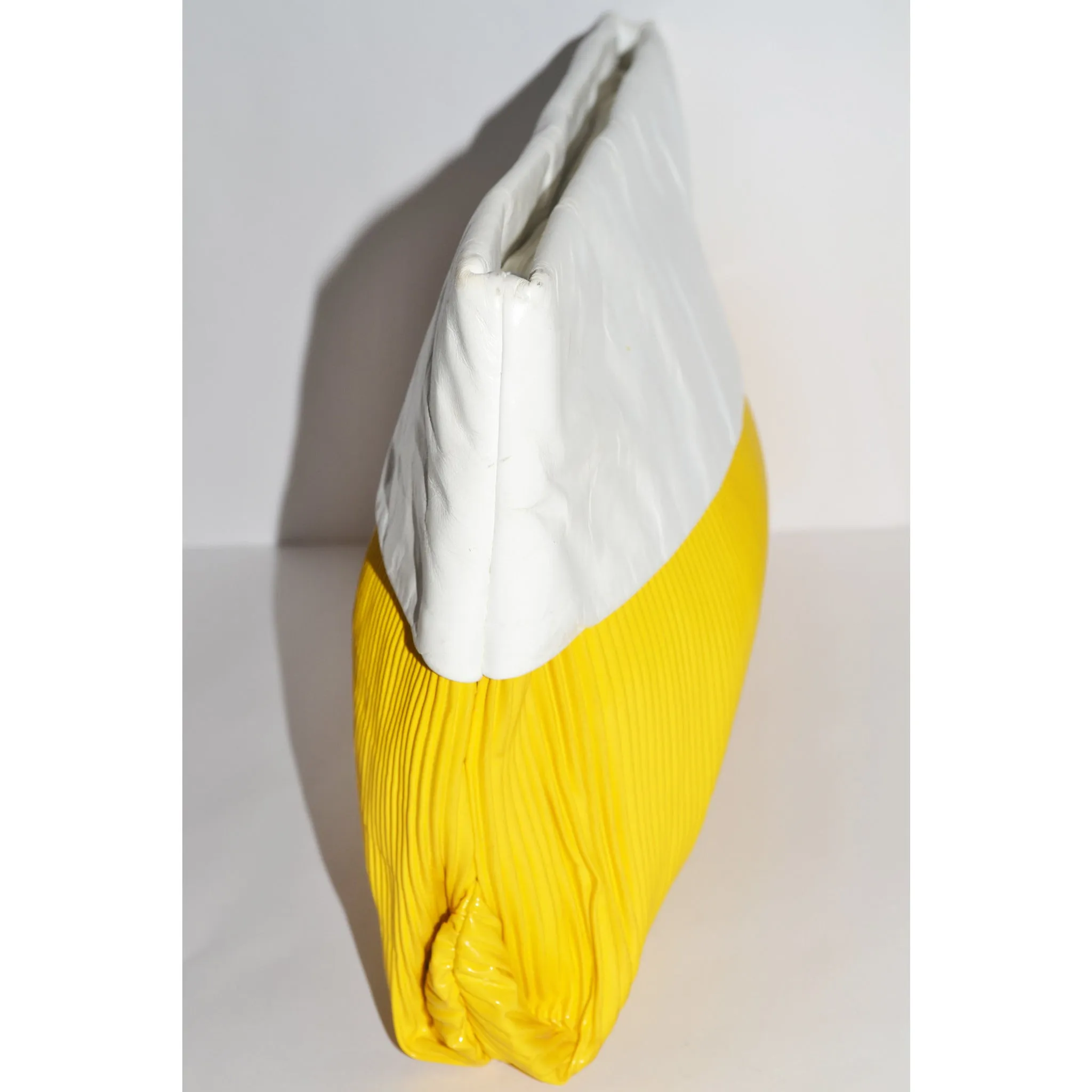 Yellow & White Clutch Purse