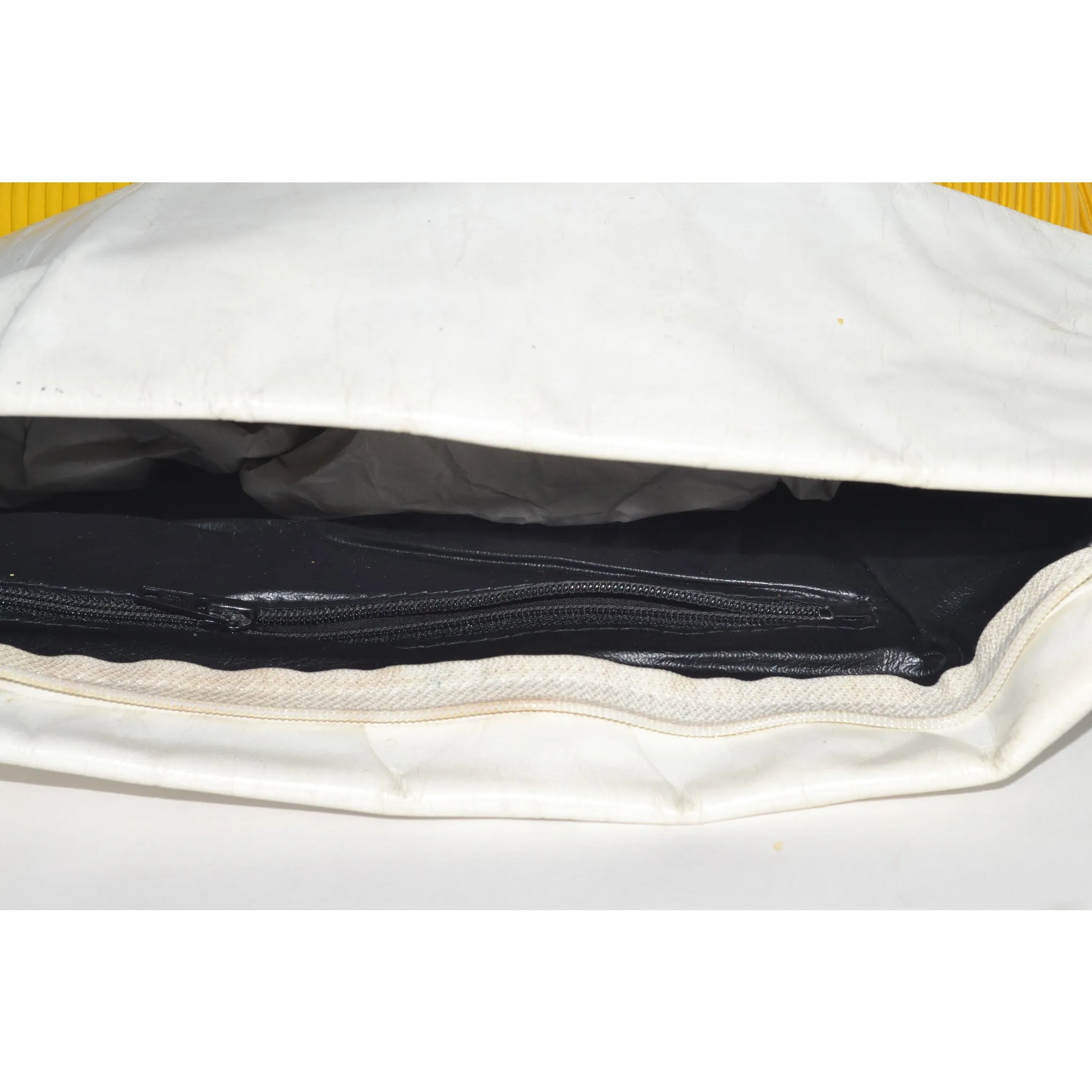 Yellow & White Clutch Purse