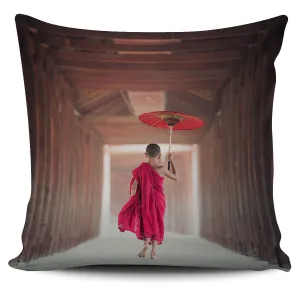 Young Monk Pillow Cover