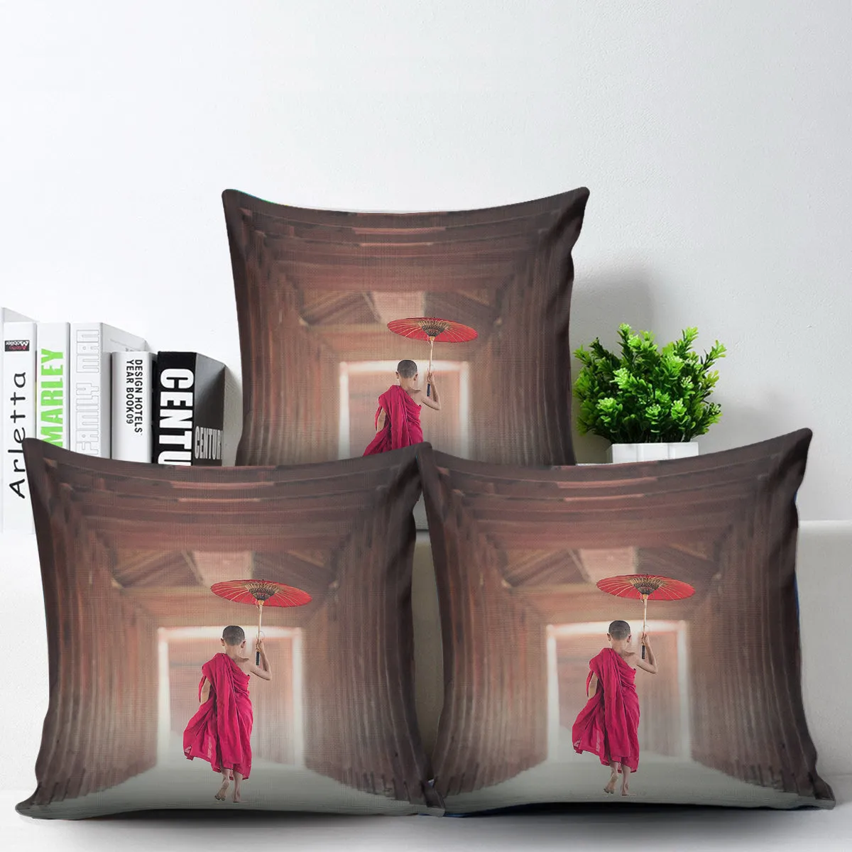 Young Monk Pillow Cover